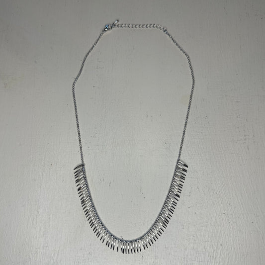 Silver Spike Necklace