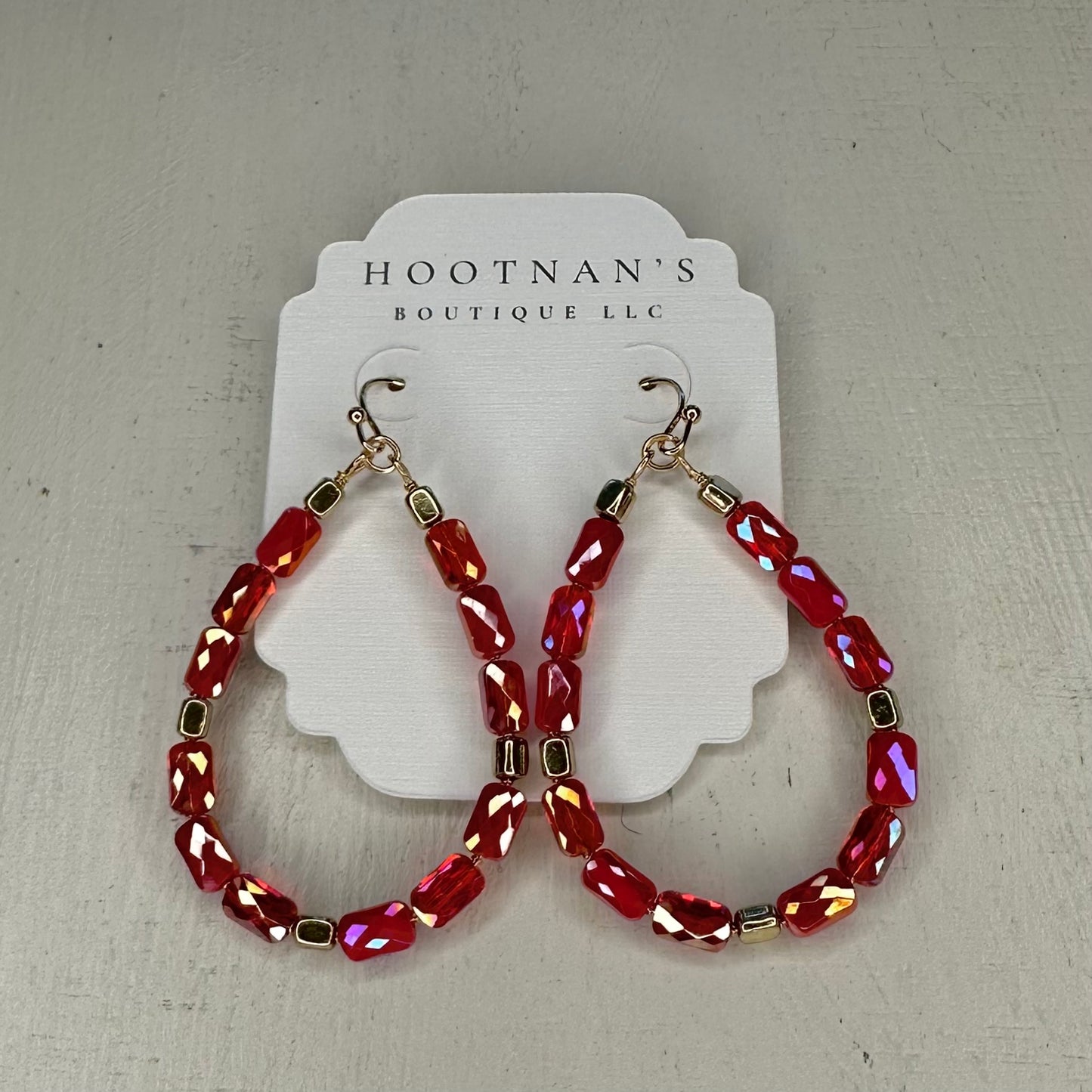 Teardrop Glass Earrings