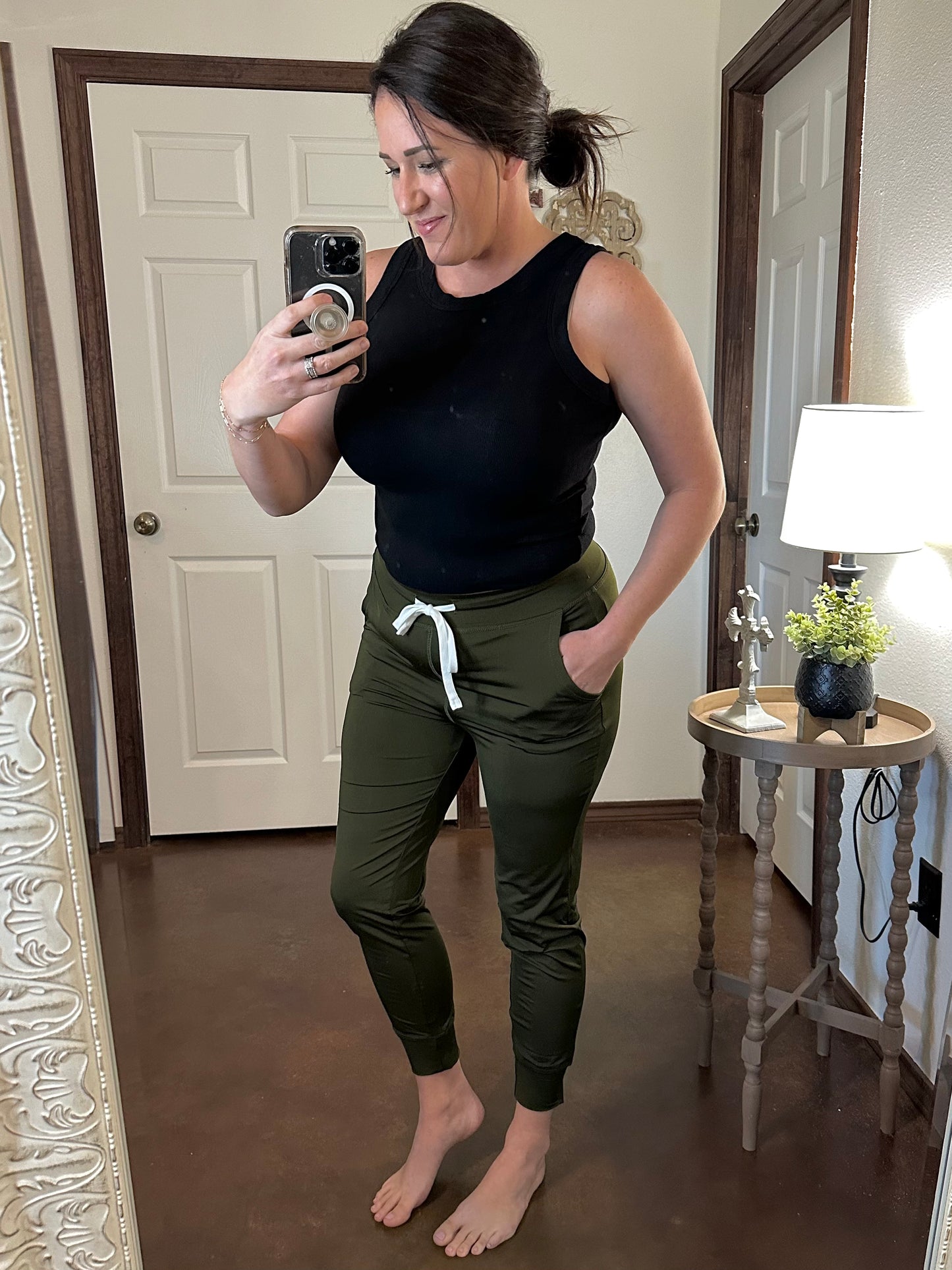 Drawstring Jogger - Olive