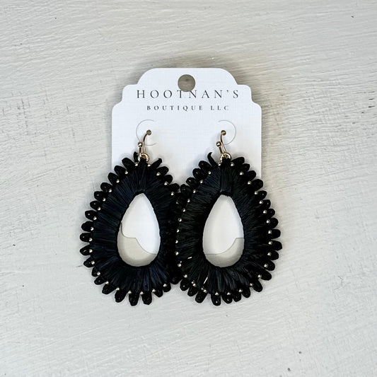 Raffia Teardrops